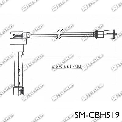 SpeedMate SM-CBH519 - Комплект проводів запалювання autozip.com.ua