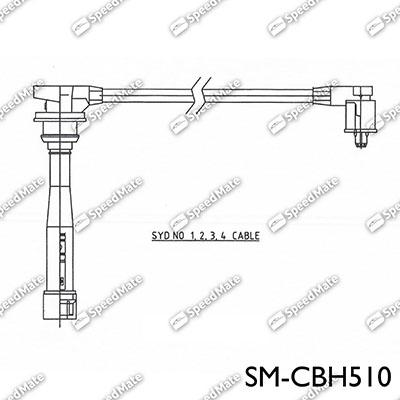 SpeedMate SM-CBH510 - Комплект проводів запалювання autozip.com.ua