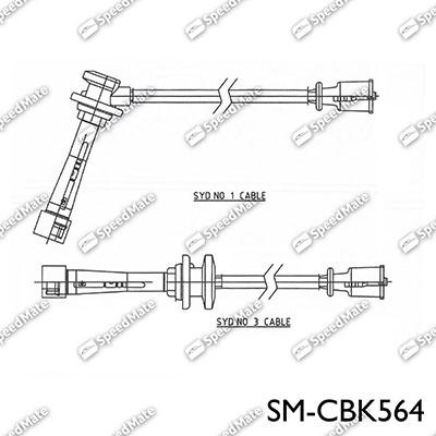 SpeedMate SM-CBK564 - Комплект проводів запалювання autozip.com.ua