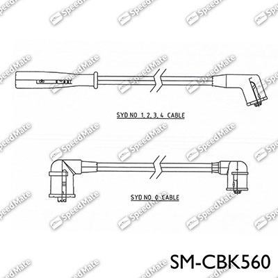 SpeedMate SM-CBK560 - Комплект проводів запалювання autozip.com.ua