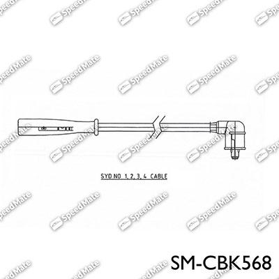 SpeedMate SM-CBK568 - Комплект проводів запалювання autozip.com.ua