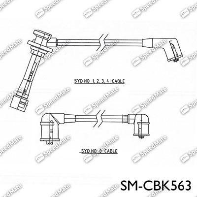 SpeedMate SM-CBK563 - Комплект проводів запалювання autozip.com.ua