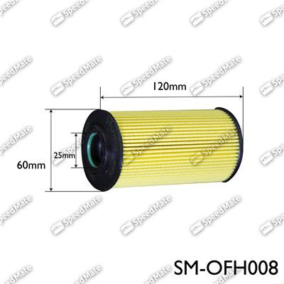 SpeedMate SM-OFH008 - Масляний фільтр autozip.com.ua