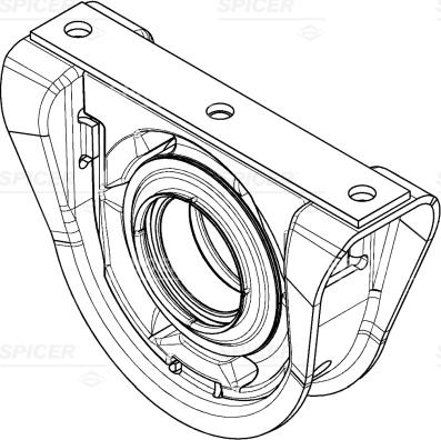 Spicer 6613700100360 - Підвіска, карданний вал autozip.com.ua
