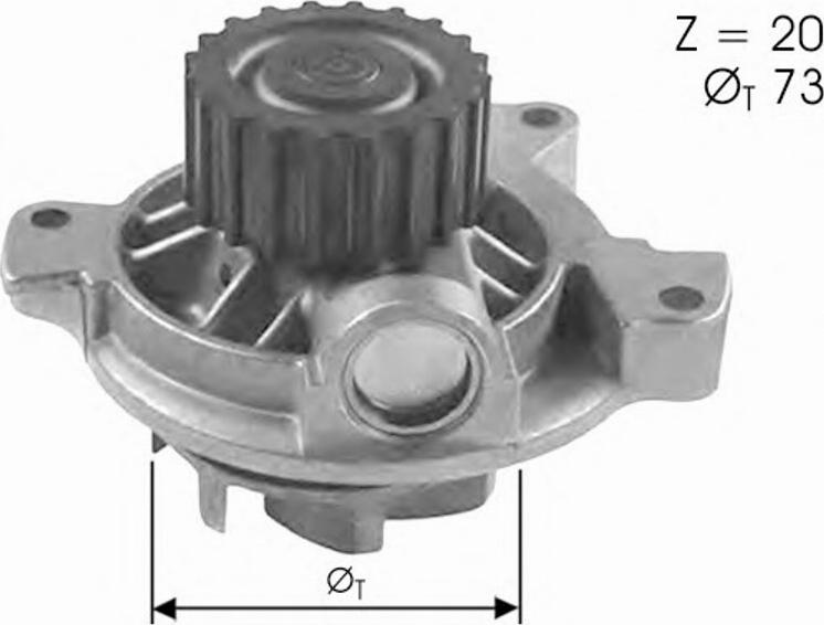 Spidan 91414 - Водяний насос autozip.com.ua