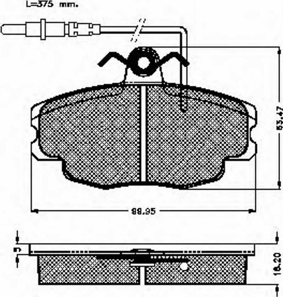 Spidan 30947 - Гальмівні колодки, дискові гальма autozip.com.ua