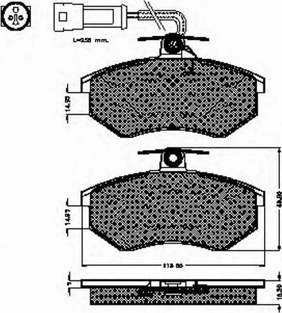 Spidan 31019 - Гальмівні колодки, дискові гальма autozip.com.ua