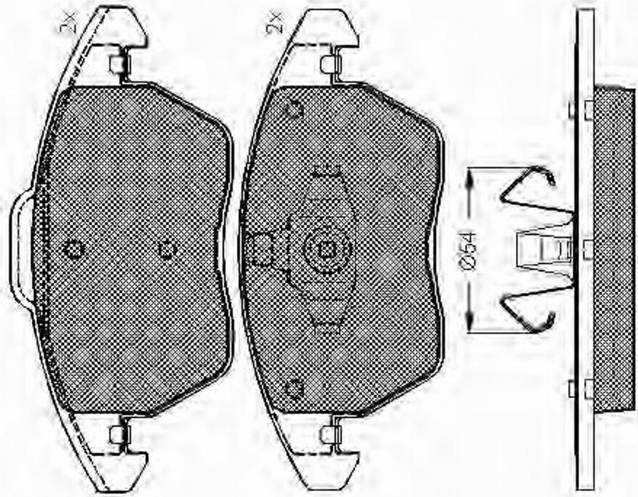 Spidan 32913 - Гальмівні колодки, дискові гальма autozip.com.ua