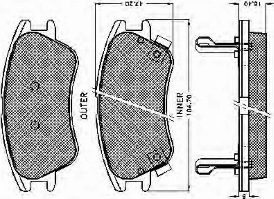 Spidan 32472 - Гальмівні колодки, дискові гальма autozip.com.ua