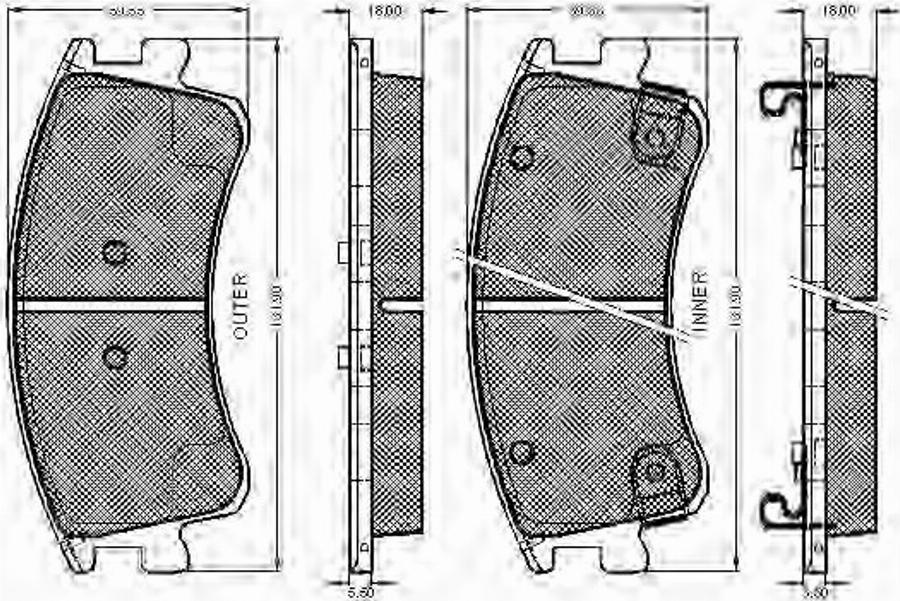 Spidan 32850 - Гальмівні колодки, дискові гальма autozip.com.ua