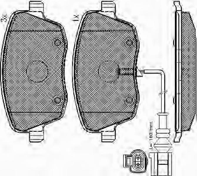 Spidan 32833 - Гальмівні колодки, дискові гальма autozip.com.ua