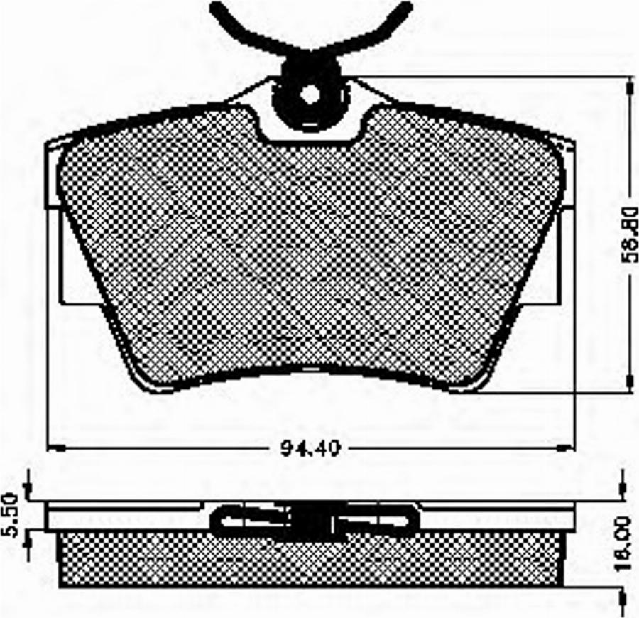 Spidan 32243 - Гальмівні колодки, дискові гальма autozip.com.ua