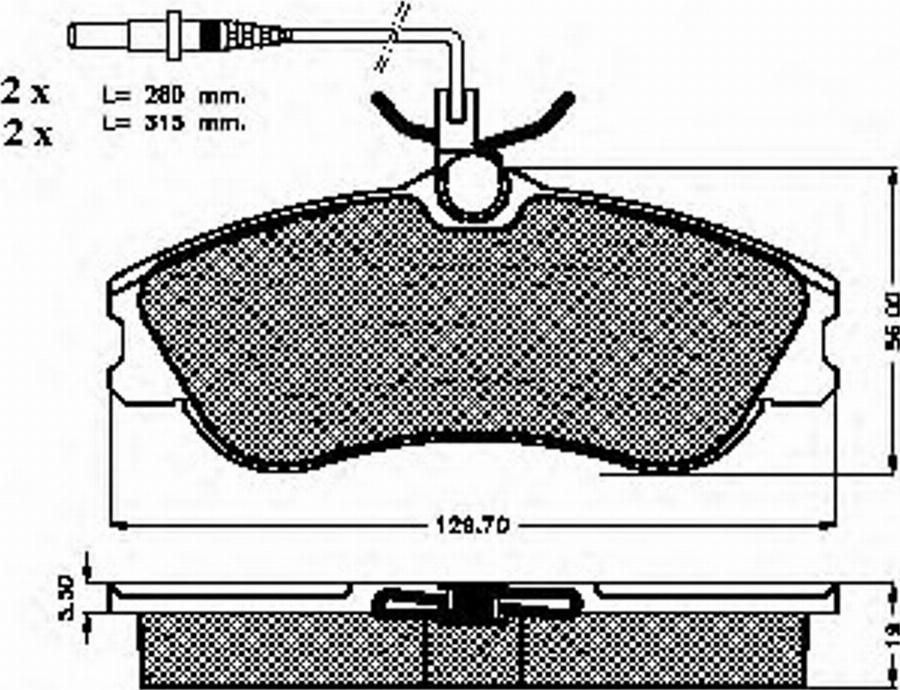 Spidan 32262 - Гальмівні колодки, дискові гальма autozip.com.ua