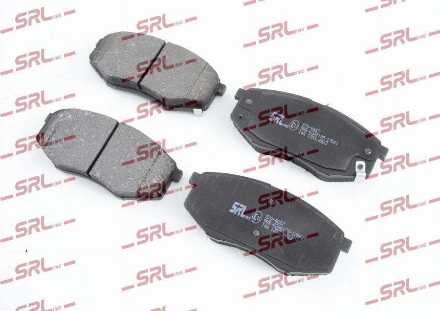 SRLine S70-0667 - Гальмівні колодки, дискові гальма autozip.com.ua