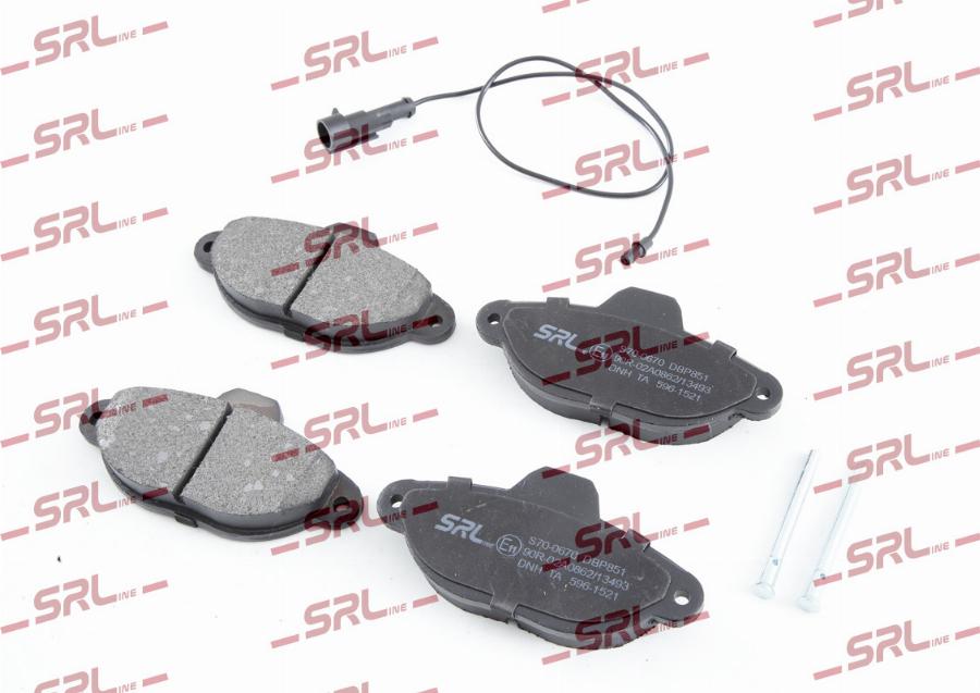 SRLine S70-0670 - Гальмівні колодки, дискові гальма autozip.com.ua