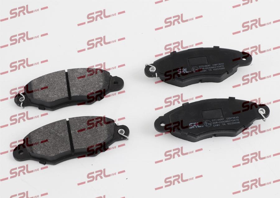SRLine S70-0047 - Гальмівні колодки, дискові гальма autozip.com.ua