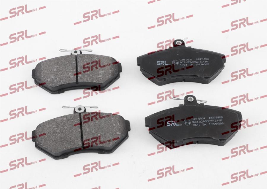 SRLine S70-0037 - Гальмівні колодки, дискові гальма autozip.com.ua
