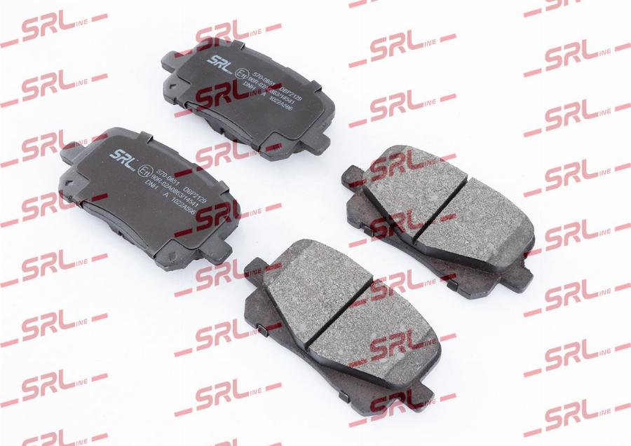 SRLine S70-0851 - Гальмівні колодки, дискові гальма autozip.com.ua