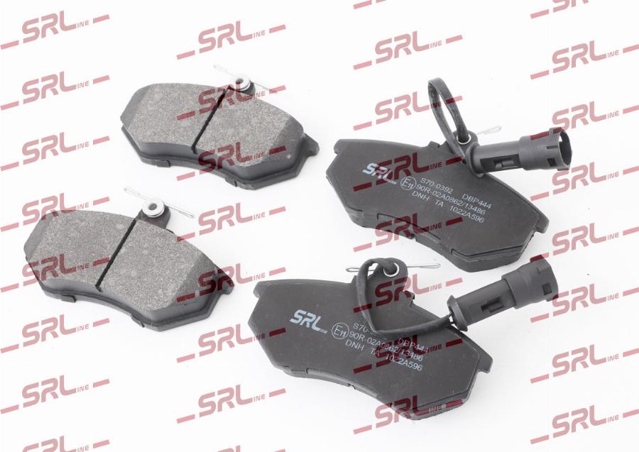 SRLine S70-0392 - Гальмівні колодки, дискові гальма autozip.com.ua
