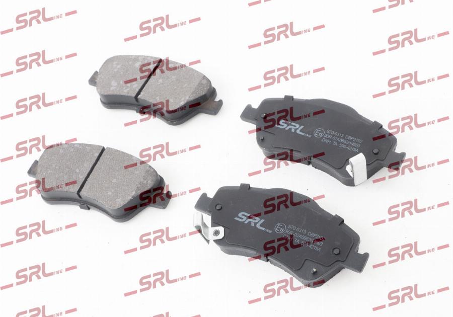 SRLine S70-0313 - Гальмівні колодки, дискові гальма autozip.com.ua