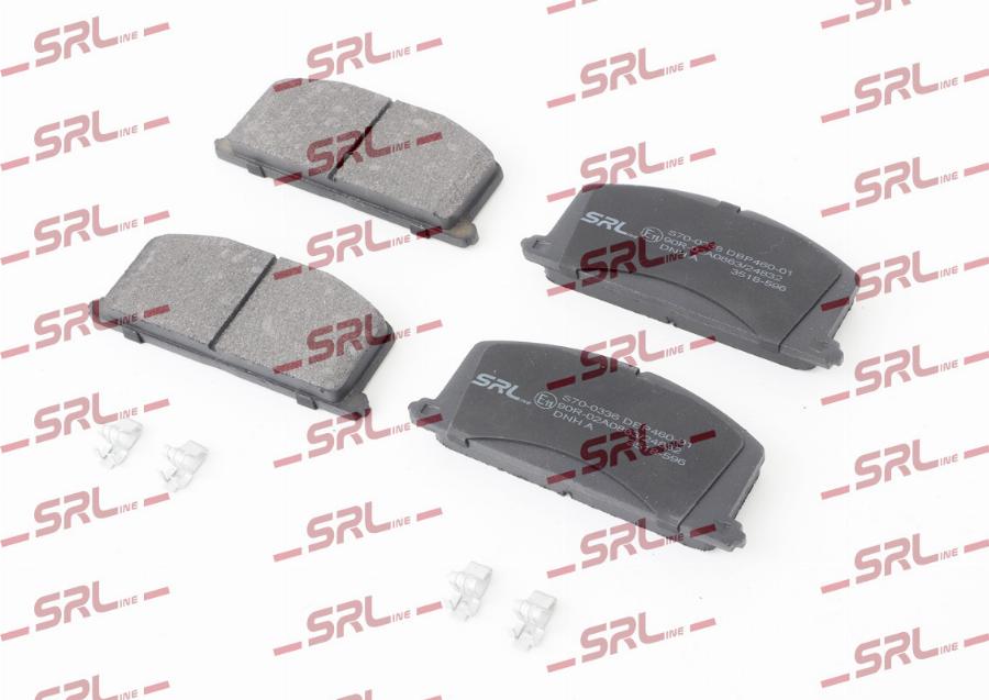 SRLine S70-0336 - Гальмівні колодки, дискові гальма autozip.com.ua