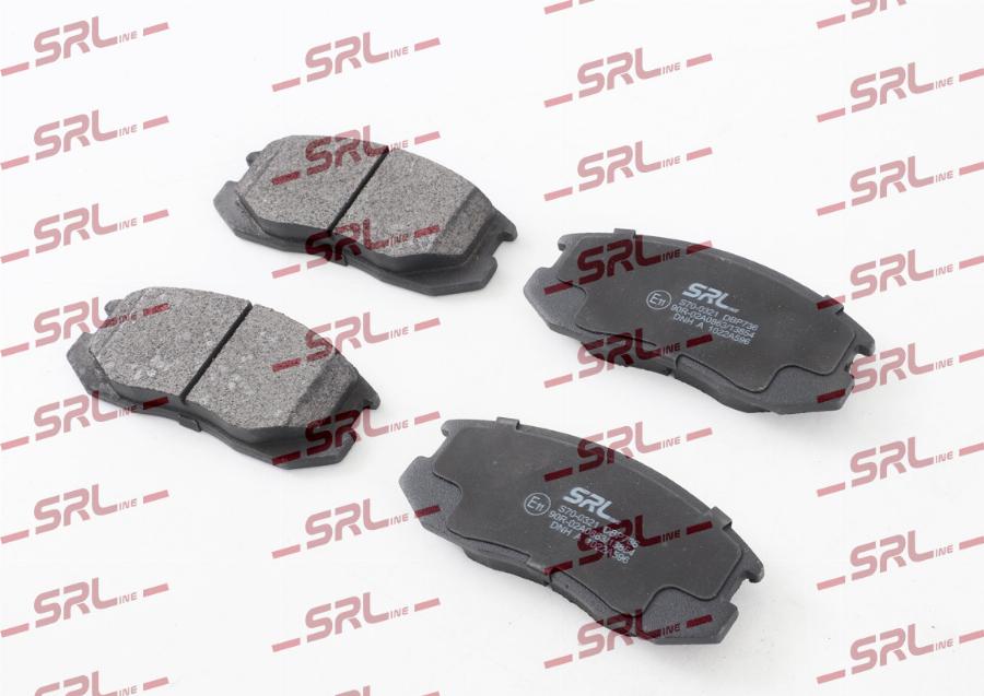 SRLine S70-0321 - Гальмівні колодки, дискові гальма autozip.com.ua