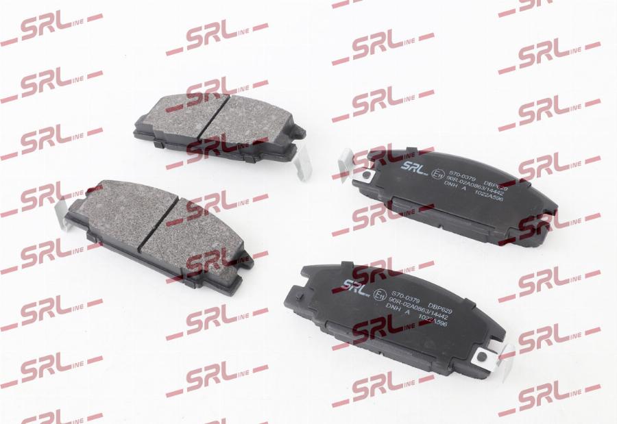 SRLine S70-0379 - Гальмівні колодки, дискові гальма autozip.com.ua