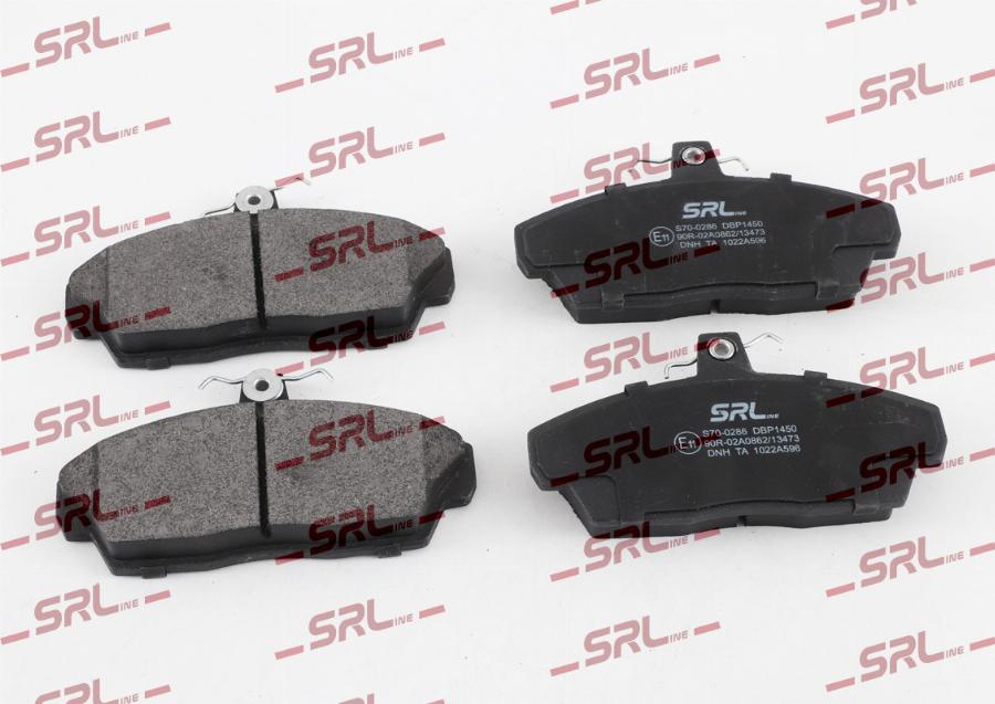SRLine S70-0286 - Гальмівні колодки, дискові гальма autozip.com.ua