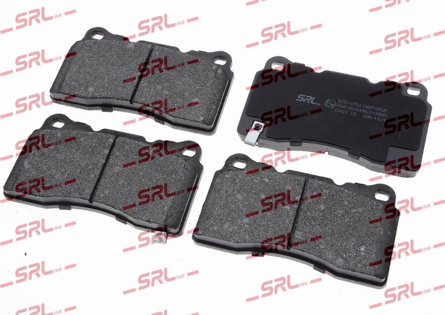SRLine S70-0702 - Гальмівні колодки, дискові гальма autozip.com.ua