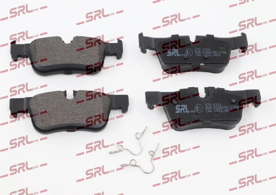 SRLine S70-1910 - Гальмівні колодки, дискові гальма autozip.com.ua
