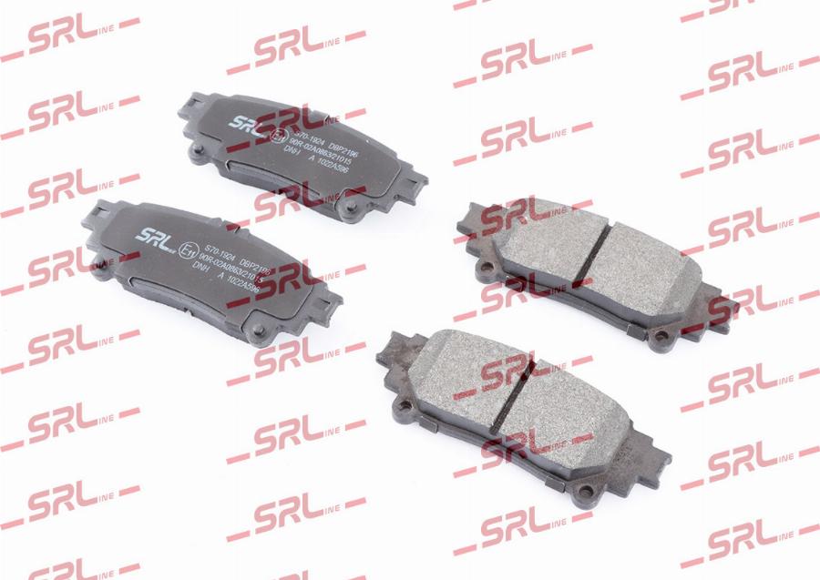 SRLine S70-1924 - Гальмівні колодки, дискові гальма autozip.com.ua