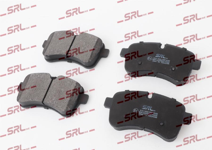 SRLine S70-1605 - Гальмівні колодки, дискові гальма autozip.com.ua