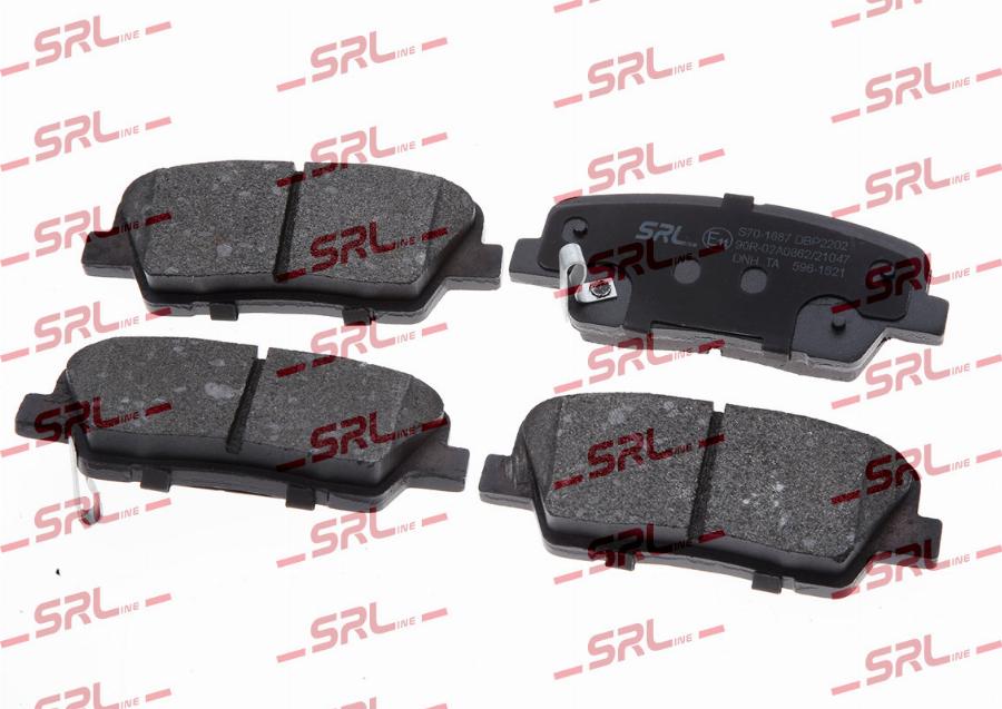 SRLine S70-1687 - Гальмівні колодки, дискові гальма autozip.com.ua