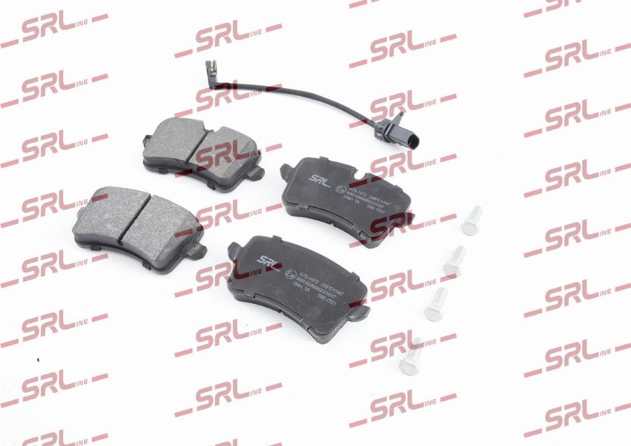 SRLine S70-1672 - Гальмівні колодки, дискові гальма autozip.com.ua