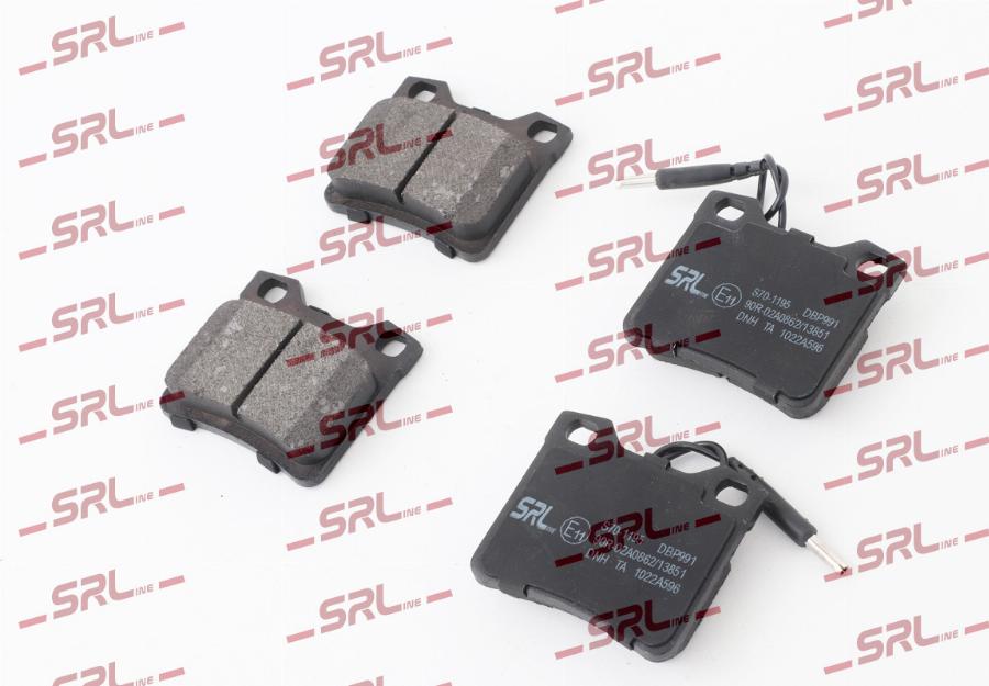 SRLine S70-1195 - Гальмівні колодки, дискові гальма autozip.com.ua