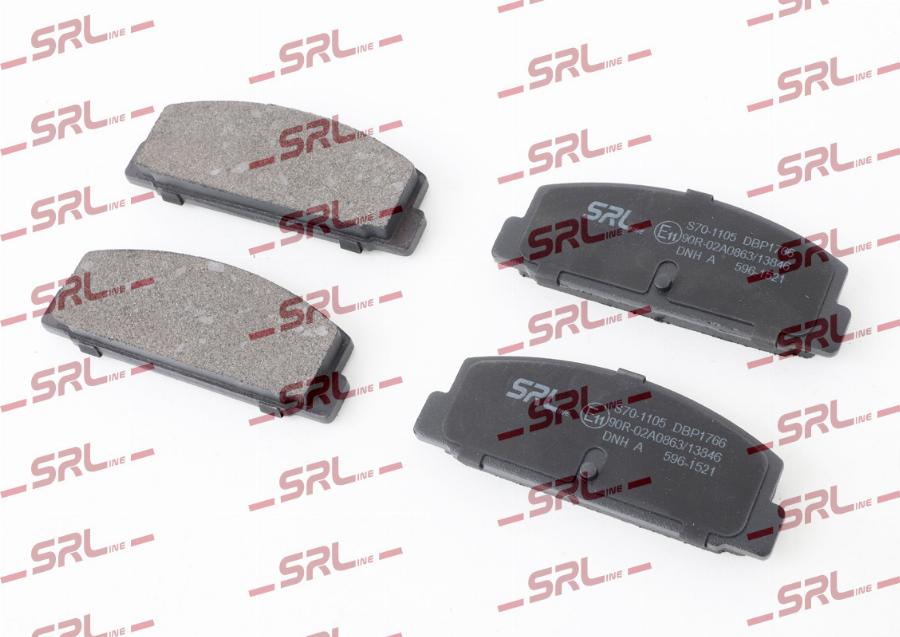 SRLine S70-1105 - Гальмівні колодки, дискові гальма autozip.com.ua