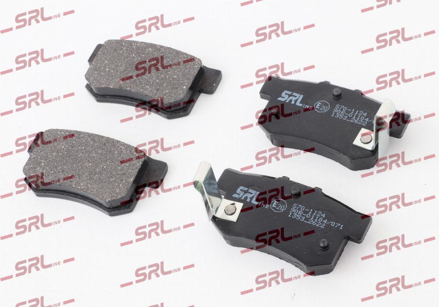 SRLine S70-1124 - Гальмівні колодки, дискові гальма autozip.com.ua