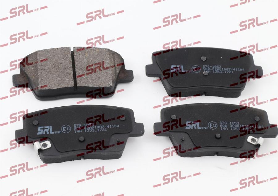 SRLine S70-1853 - Гальмівні колодки, дискові гальма autozip.com.ua