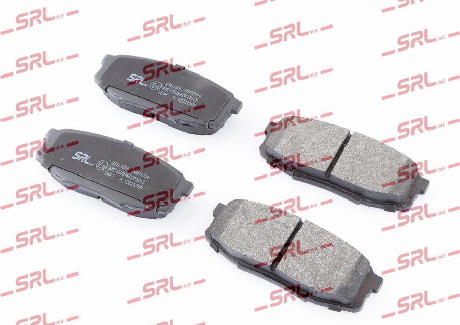 SRLine S70-1875 - Гальмівні колодки, дискові гальма autozip.com.ua