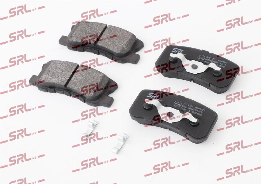 SRLine S70-1361 - Гальмівні колодки, дискові гальма autozip.com.ua