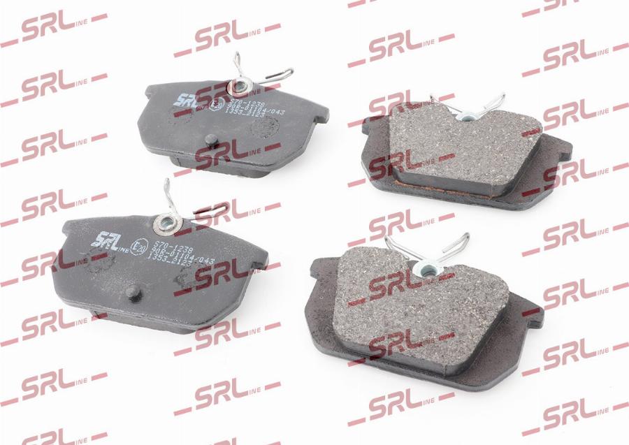 SRLine S70-1238 - Гальмівні колодки, дискові гальма autozip.com.ua