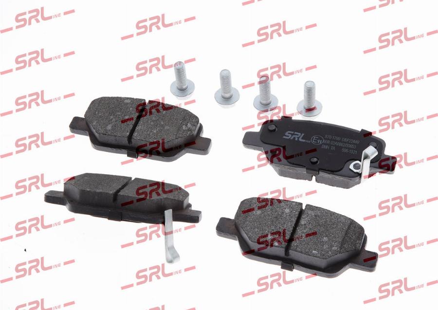 SRLine S70-1799 - Гальмівні колодки, дискові гальма autozip.com.ua