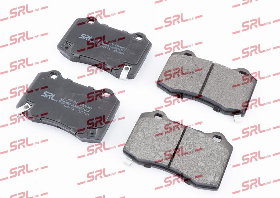 SRLine S70-1741 - Гальмівні колодки, дискові гальма autozip.com.ua
