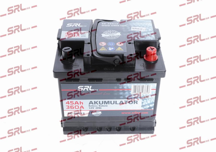 SRLine SE-45612 - Стартерна акумуляторна батарея, АКБ autozip.com.ua