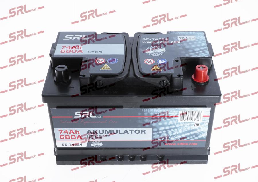 SRLine SE-74624 - Стартерна акумуляторна батарея, АКБ autozip.com.ua