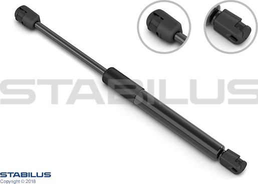 STABILUS 273673 - Газова пружина, кришка багажника (задні двері) autozip.com.ua