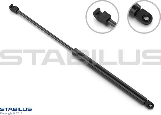 STABILUS 437484 - Газова пружина, кришка багажник autozip.com.ua