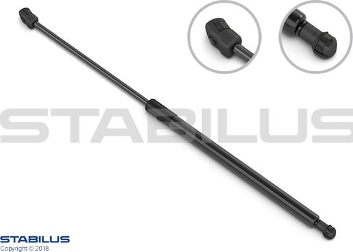 STABILUS 213439 - Газова пружина, кришка багажник autozip.com.ua