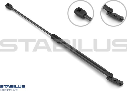 STABILUS 762672 - Газова пружина, кришка багажник autozip.com.ua