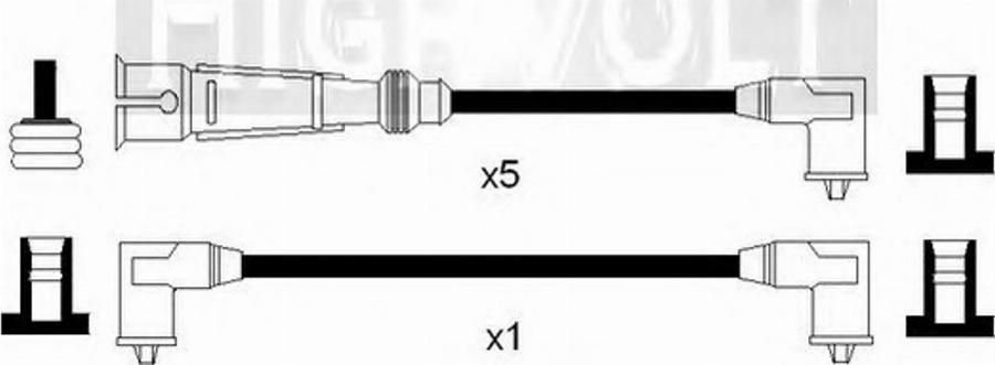 Standard OEF470 - Комплект проводів запалювання autozip.com.ua